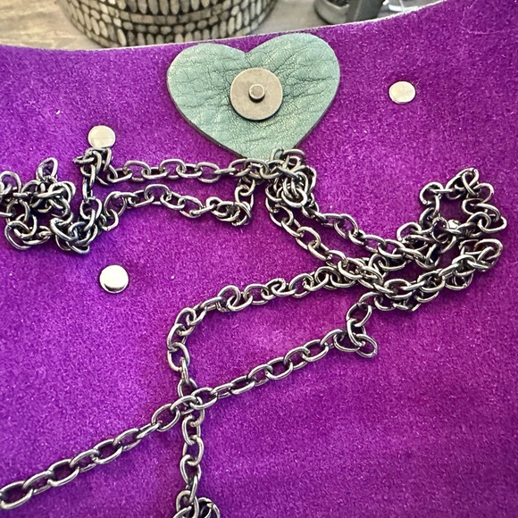 Floyd leather metallic make shoulder or clutch bag nwt - Picture 7 of 8